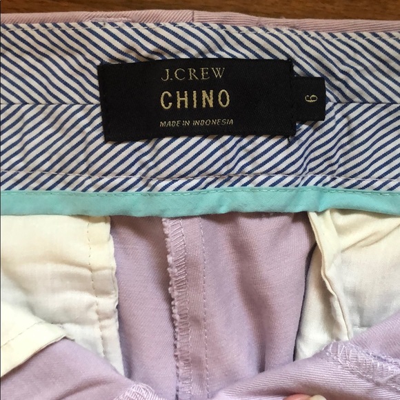 J. Crew 3” Chino Shorts - Light Purple - Picture 4 of 4